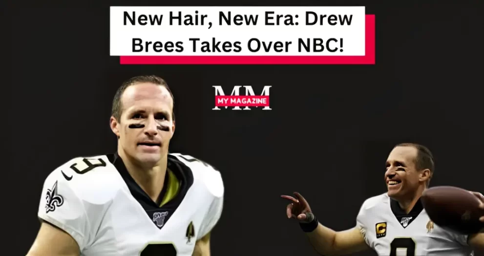 drew brees makes his nbc debut, internet amazed by his new hair