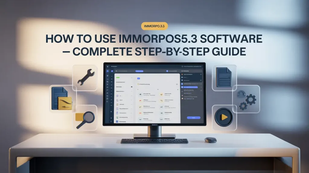 how to use immorpos35.3 software