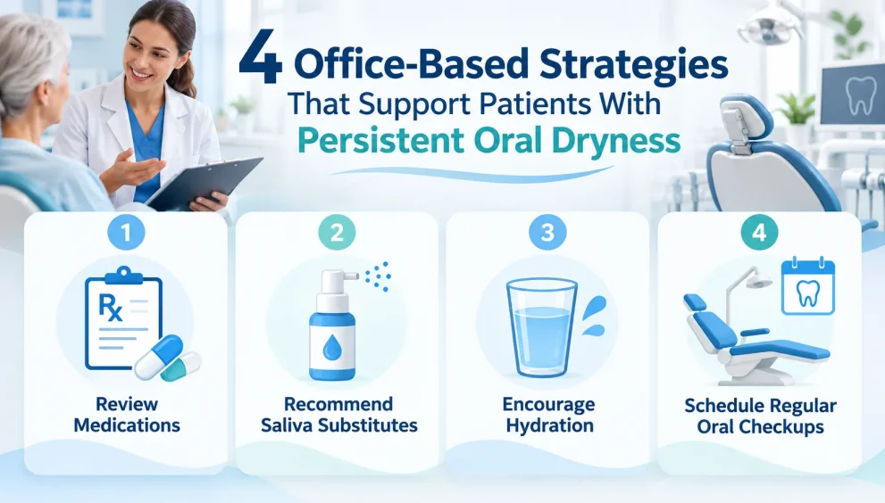 4 Office Based Strategies That Support Patients With Persistent Oral Dryness